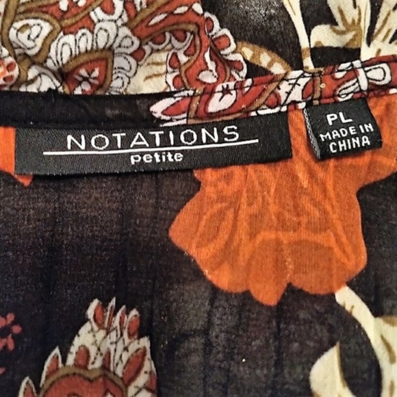 Paisley Blouse Bell Sleeves PL - Picture 5 of 5